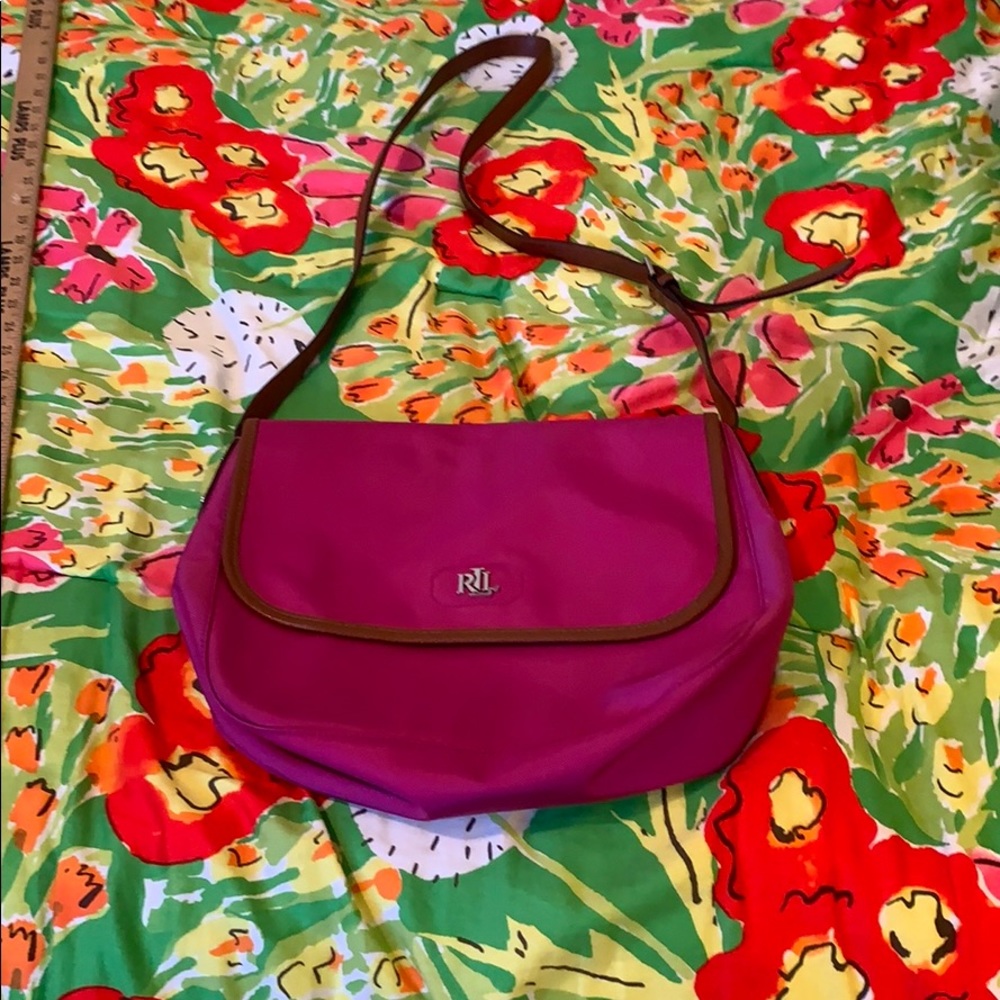 Lauren Ralph Lauren pink nylon Crossbody bag